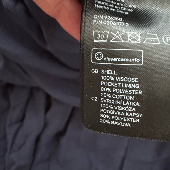 H&M Navy blue faux Wrap Jumpsuit belted belt exposed back zipper sz 10 NWOT - Picture 6 of 8